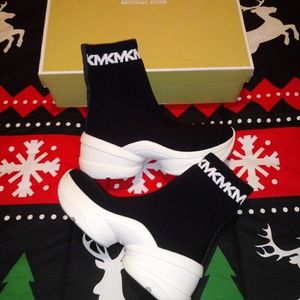 michael kors olympia stretch knit sock sneaker